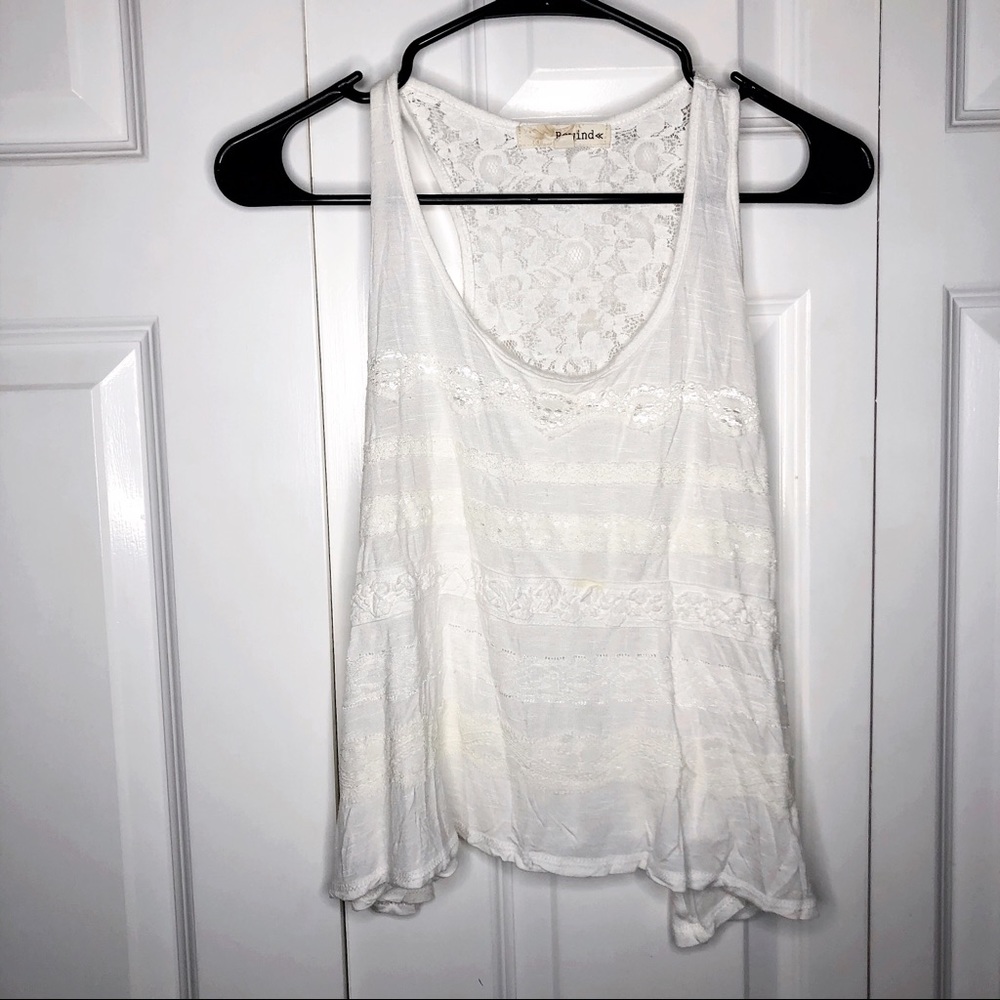 White Lace Tank